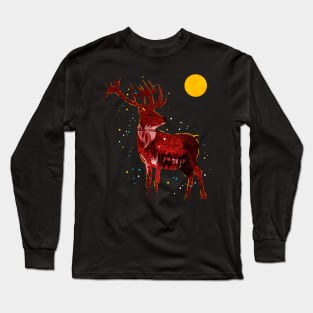 Magical forest - The deer Long Sleeve T-Shirt